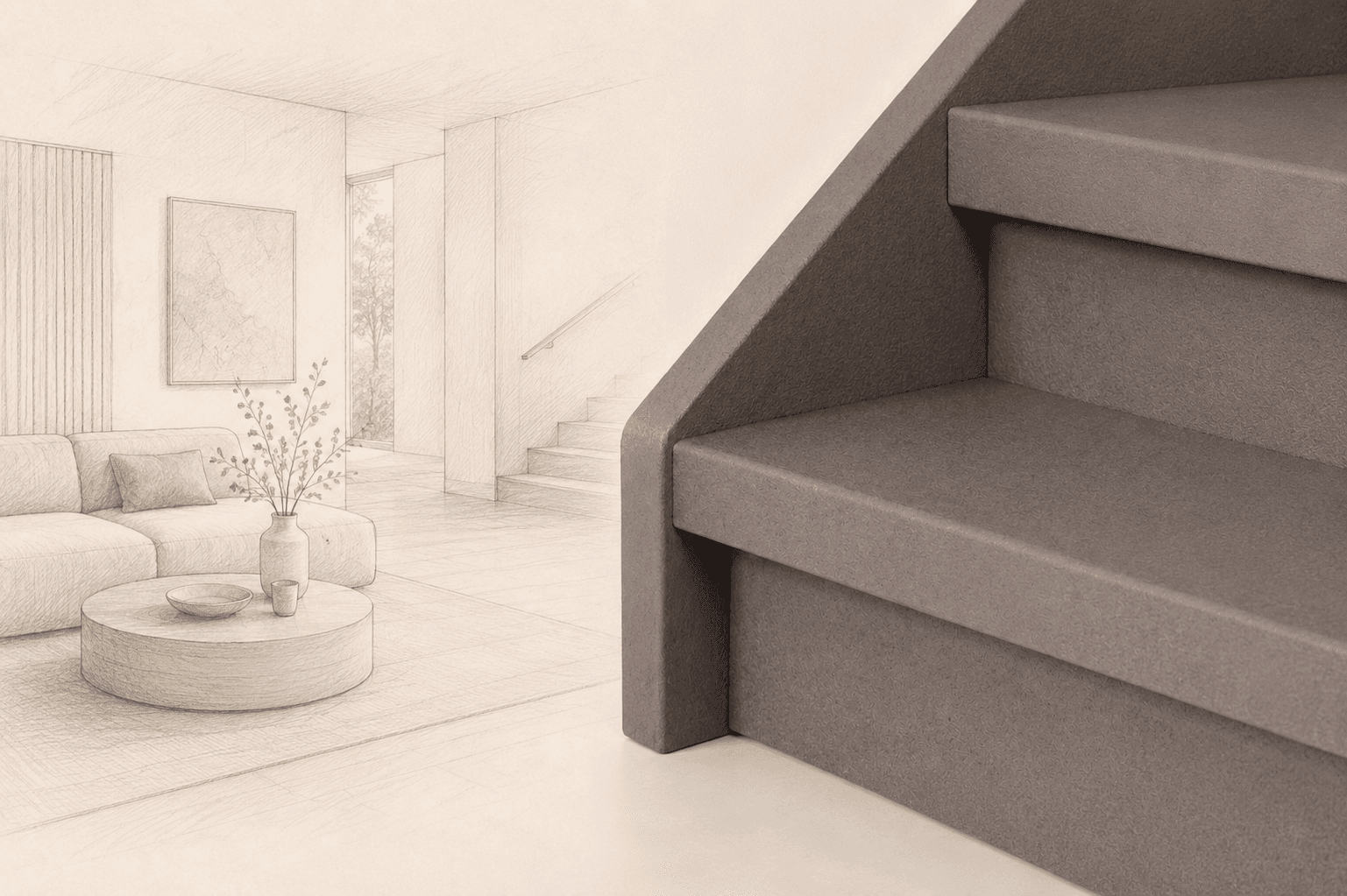 Architectonische rust en materiaalpsychologie — hoe materiaal de beleving van een ruimte bepaalt