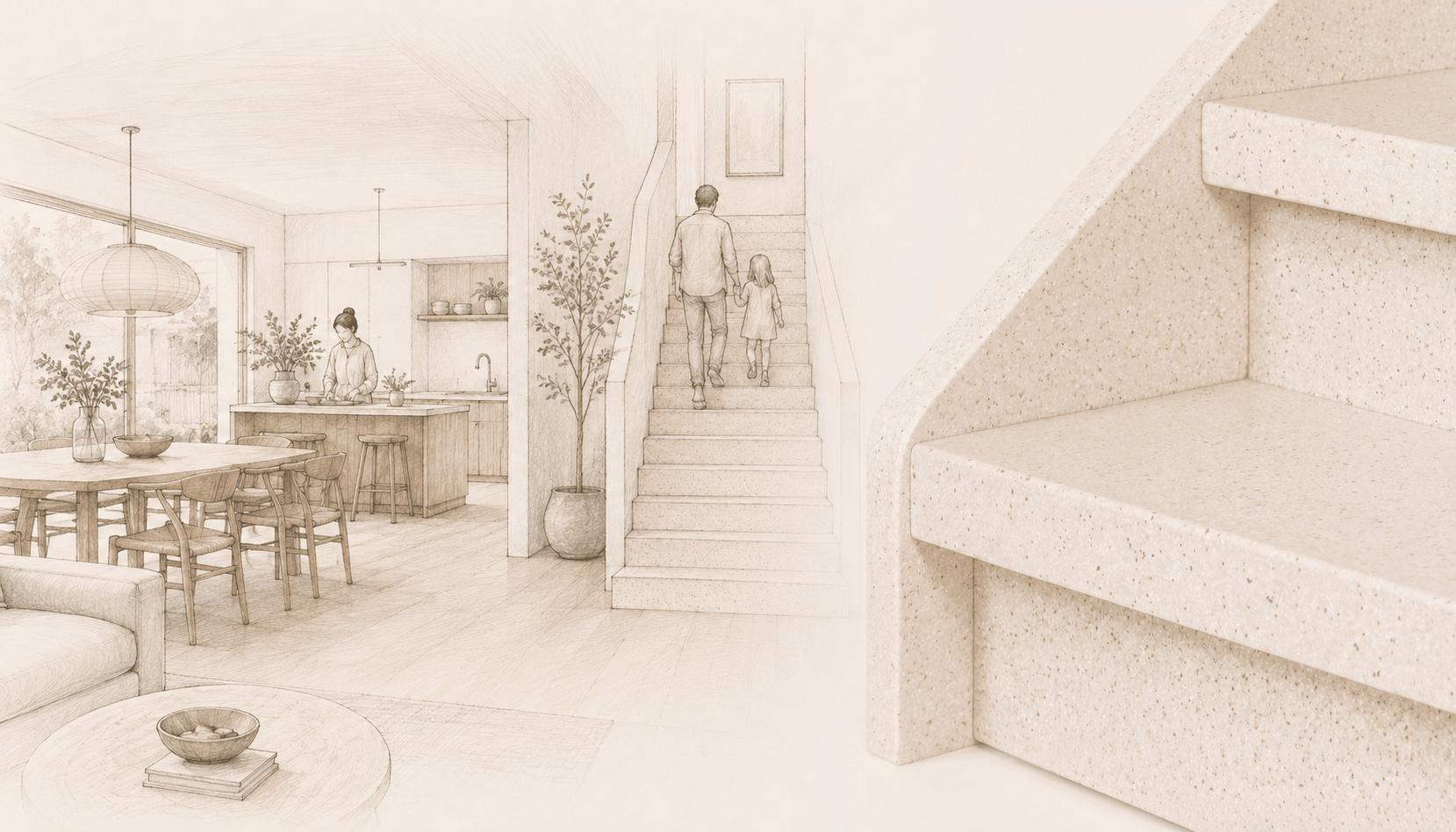 Waarom echte materialen elkaar versterken in het interieur
