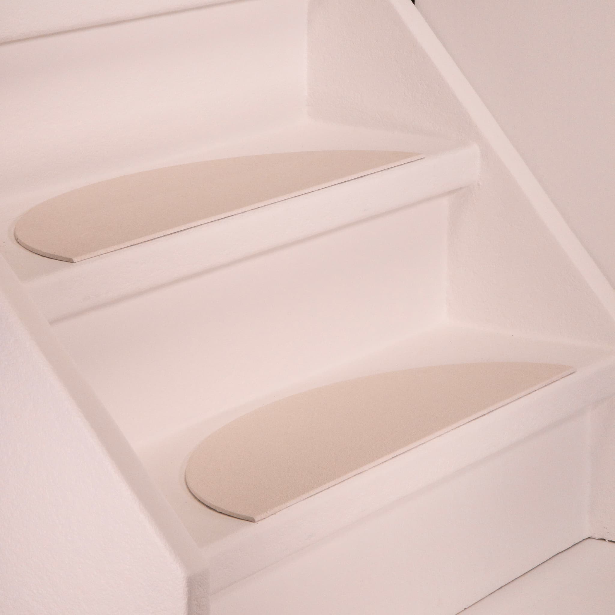GripStep Home — Halve Maan · Zonder trapneus — Ivory Cream