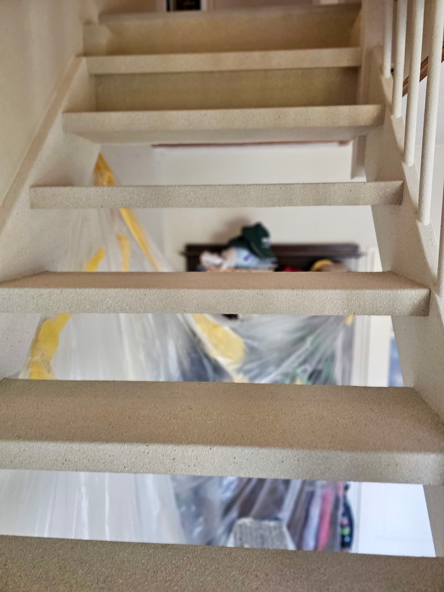Open trap na de renovatie, gezien van onderaf — Omnistair Signature in twee kleuren, regio Alkmaar